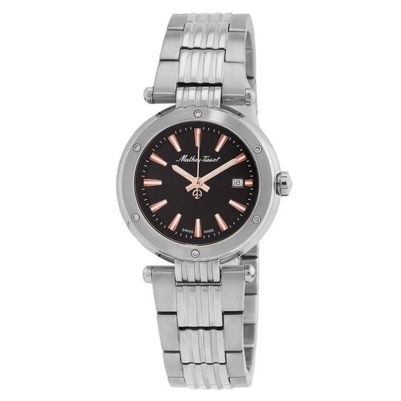 NWT Mathey-Tissot Fashion Ladies Quartz Steel Authentic Watch - Picture 1 of 3